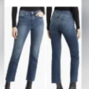 Frame Le High Straight Raw Hem Sz 24